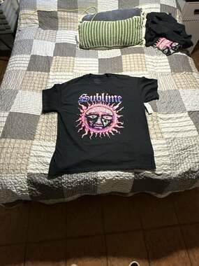 Sublime Men's Sun Graphic Tee, Black, Size XL